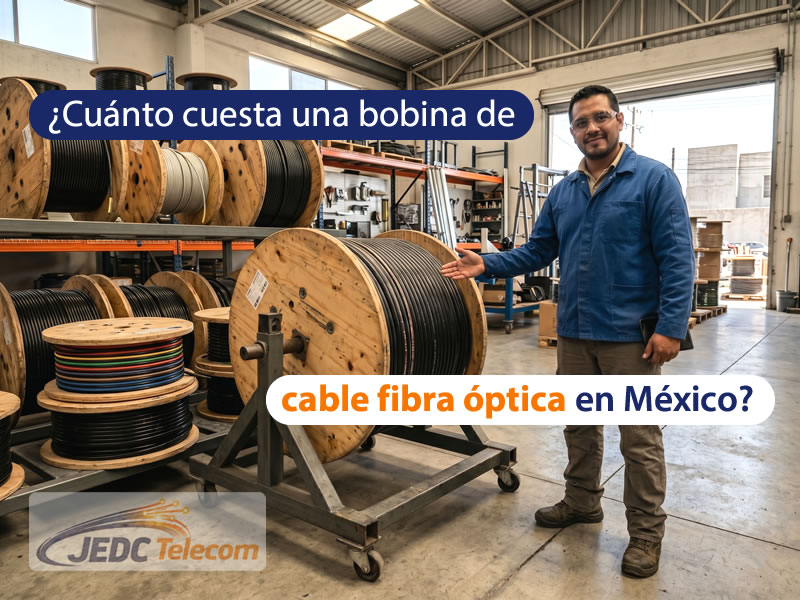 Cuanto cuesta una bobina de cable fibra optica en Mexico