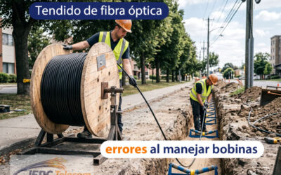 Tendido de fibra óptica: 5 errores críticos al manejar bobinas y cómo evitarlos